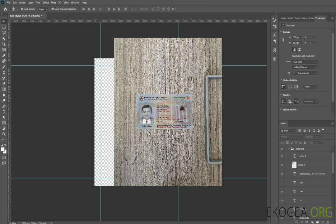 Bangladesh Permis de conduire automobile non professionnel photolook recto template Bangladesh Permis de conduire automobile non professionnel photolook recto template
